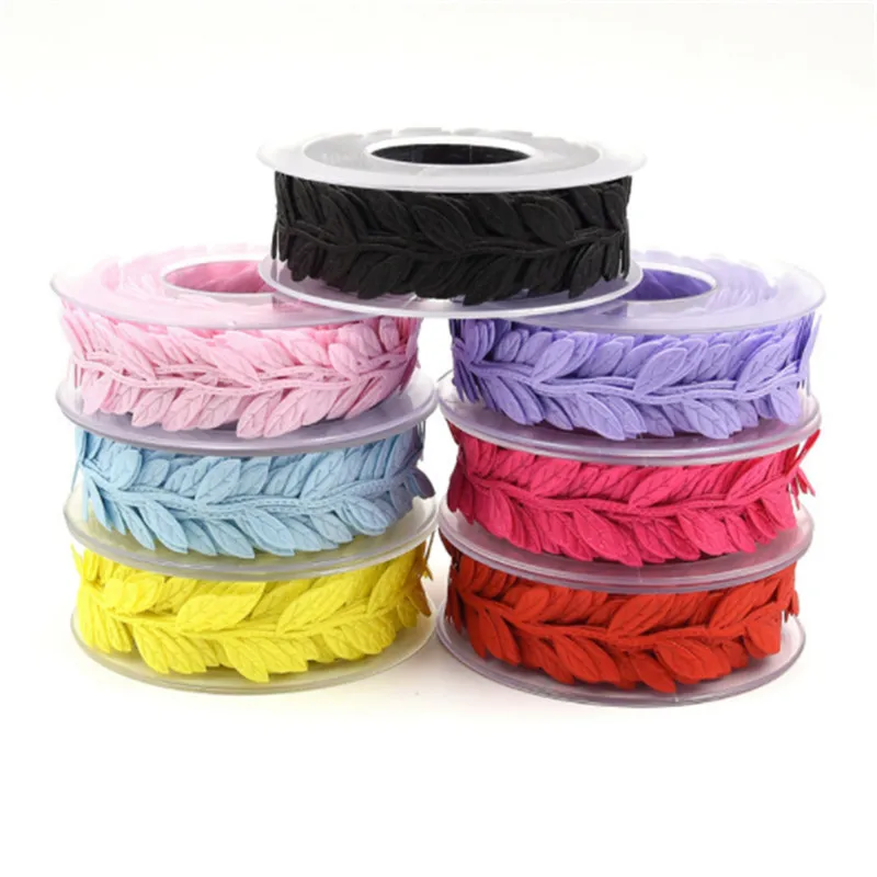 

Julie Wang, 15 м / рулон, 25 мм, лента в форме листа, цепочка ручной работы, для свадебной вечеринки, одежды, швейный аксессуар, Декор