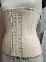 25 steel boned underbust waist trainer shinny latex corset 30cm height corselet waist slimming bustier rubber gorset under bust