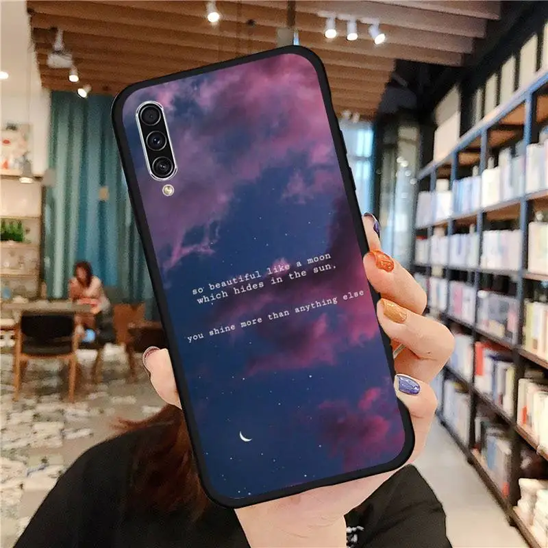 

Starry universe space rainbow planet Phone Case For Samsung galaxy S 7 8 9 10 20 edge A 6 10 20 30 50 51 70 note 10 plus