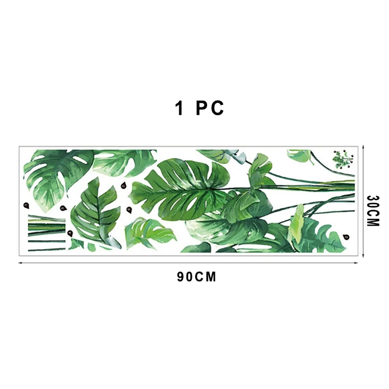 

JW-Ins Green Plant Wall Stickers Living Room Sofa Background Wall Stickers Home Fresh Decoration Wall Stickers