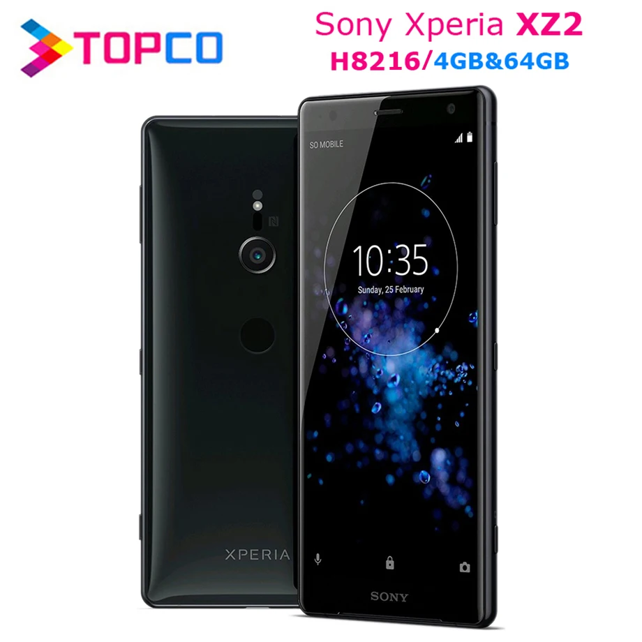 Оригинальный разблокированный Sony Xperia XZ2 H8216 4G Android мобильный телефон