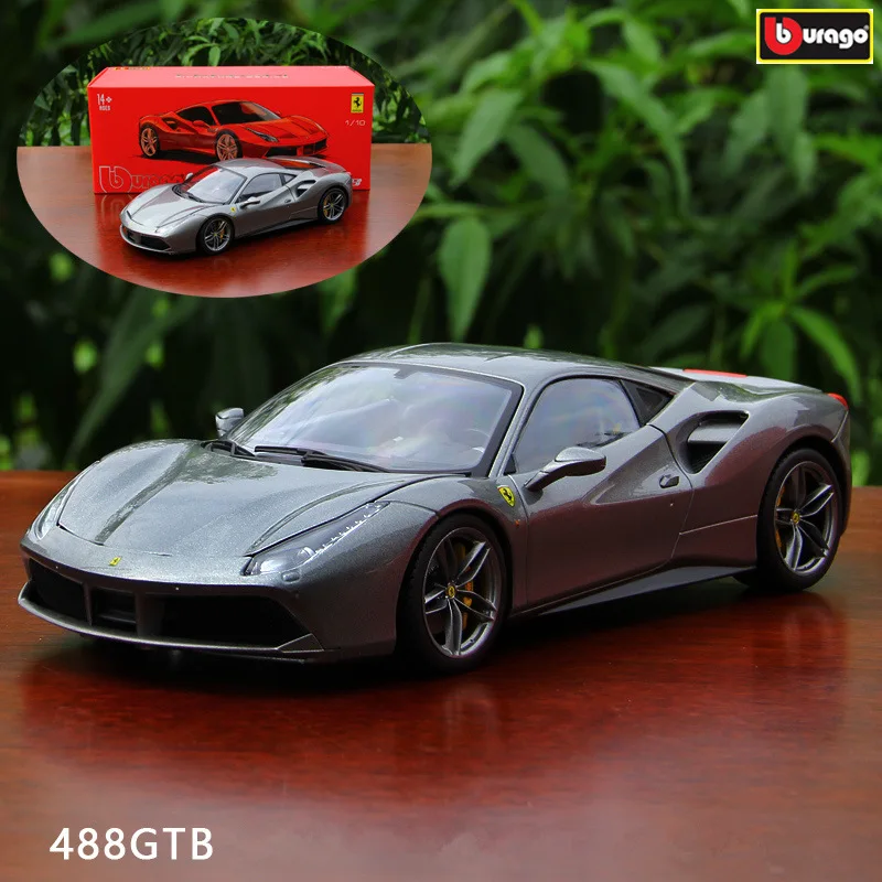 Bburago 1:18 Феррари 488 GTB автомобильный брелок для автомобильных ключей имитационная