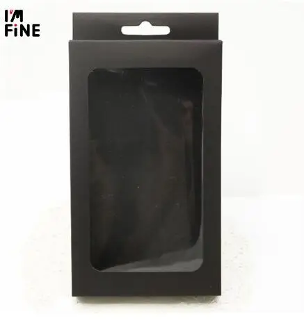 100Pcs Vintage Kraft paper gift box with clear pvc window jewelry display package phone case packaging | Дом и сад