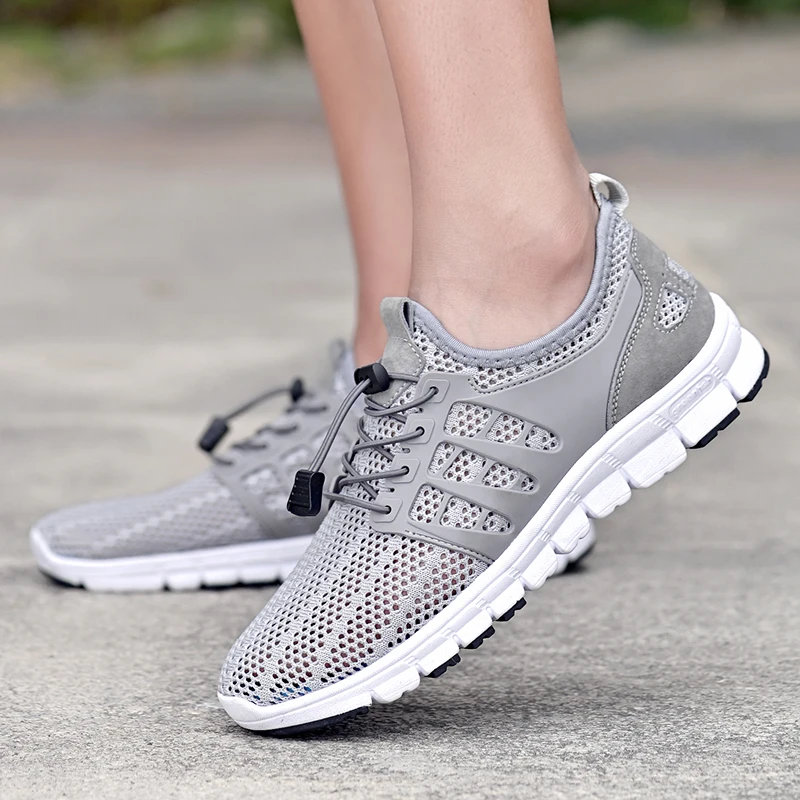 

Men Shoes summer mesh Casual Sneakers Breathable Mesh Lace-Up Lightweight Mens Shoes Fashion Sneakers Tenis Masculino
