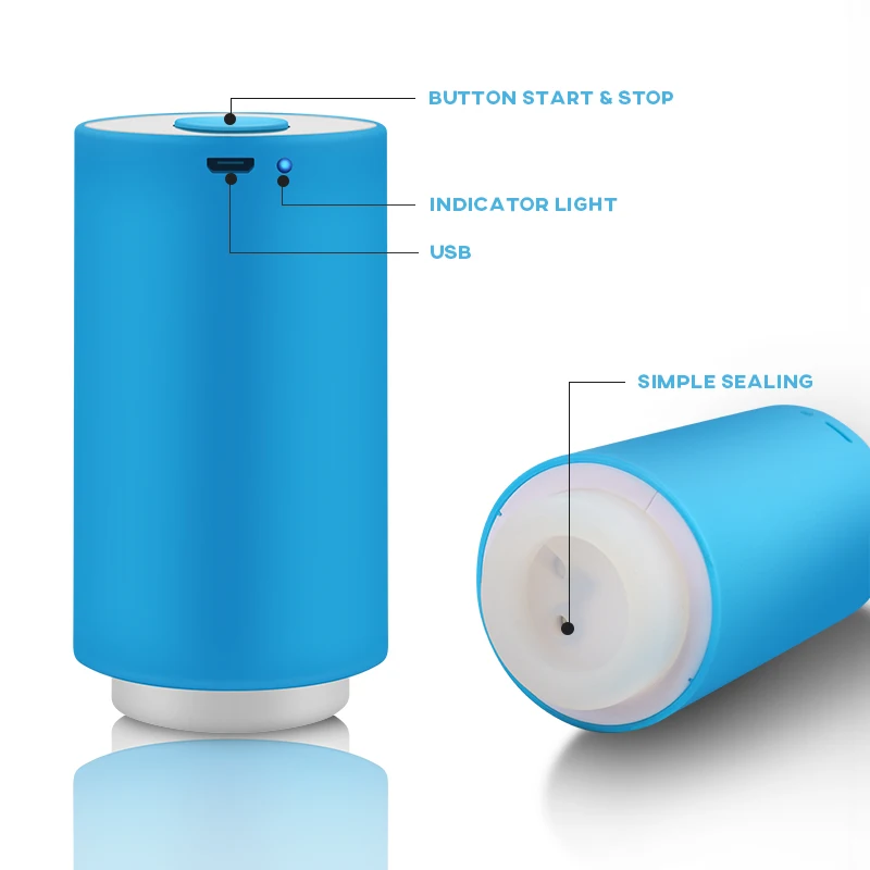 Мини USB Автоматический компрессионный вакуумный насос пищевой упаковщик зажим