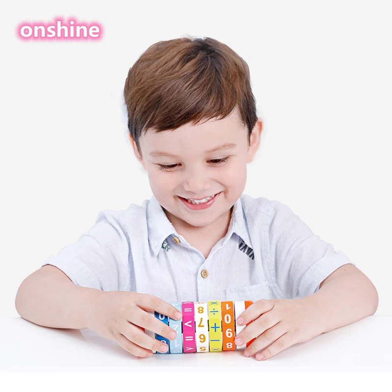 

Boys Girl Montessori Kids Preschool Educational Toys For Children Math Numbers DIY Add Subtract Multiply Divide Puzzles