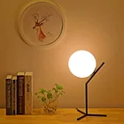 Настольная лампа со стильным затемнением, шар для украшения дома, Nordic, для спальни, прикроватная тумбочка, простой, креативный, теплый, современный