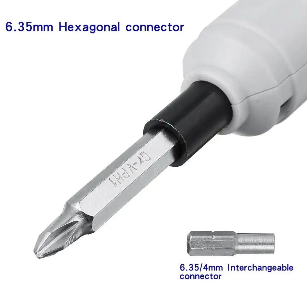 Мини-отвертка электрическая перезаряжаемая с 11 насадками 3 6 В | Инструменты