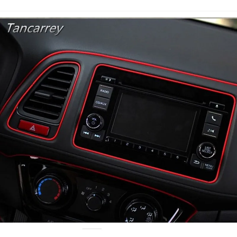 

Декоративные полосы для салона автомобиля, декоративные полосы для Dodge Caliber Ram 1500 Caravan Journey X5 Stratus Nitro Neon Durango Dakota X6