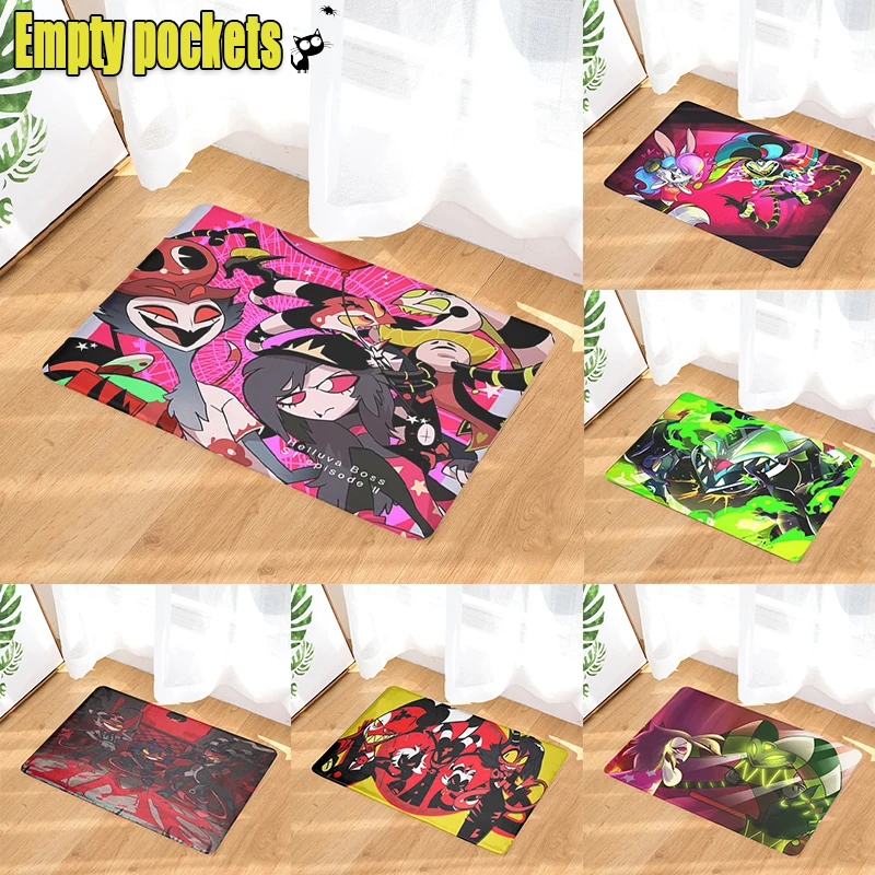 

Anime Helluva Boss Welcome Floor Rug Doormat Cafe Carpet Bed Living Room Home Outdoor Floor Non-slip Mat Gift for Game Lover