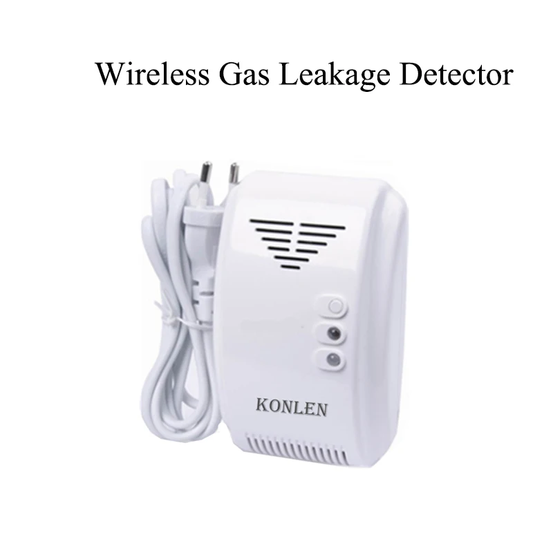 Gas detector Беспроводной детектор движения Pir датчик окна двери пожарный детектор дыма и газа стробоскоп сирена 433 МГц аксессуары для системы сигнализации KONLEN - Цвет: Gas detector