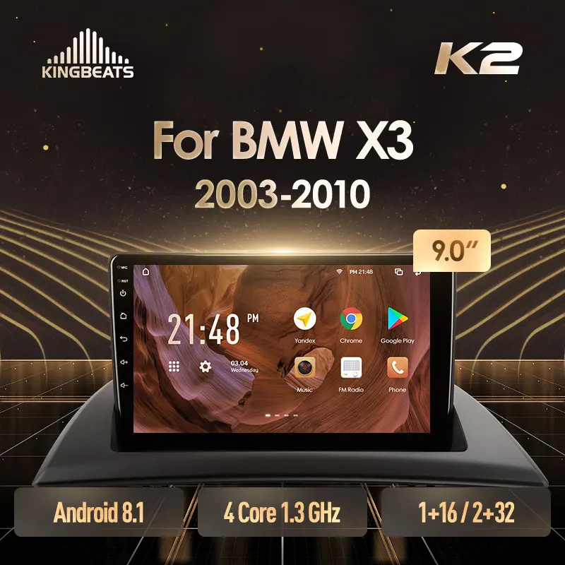 KingBeats штатное головное устройство For BMW X3 E83 2003 2010 GPS Android 8.1 автомагнитола на