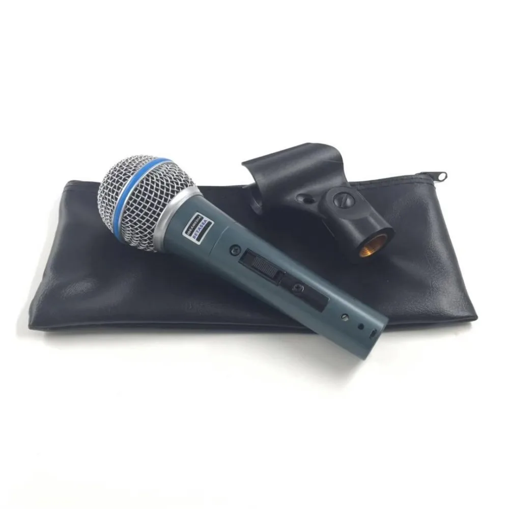 Ручной караоке проводной динамический переключатель микрофон для Beta58a beta 58 58A