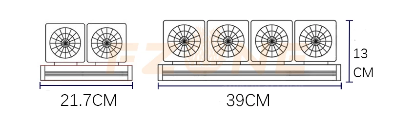 110V 240V Регулируемый мини аквариум охлаждения повесить на вентилятор с стиль ada стеклянный термометр в качестве бесплатного подарка