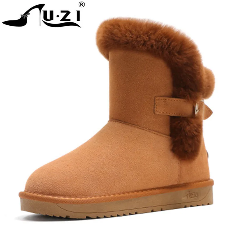 Новые ботинки из натуральной кожи женские зимние теплые меховые кроссовки с