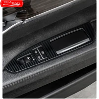 car interior door handle black cream carbon fiber sticker for bmw f01 f02 7 series inner panel pull trim cover accessories
