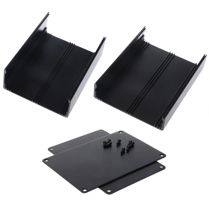 Aluminum Enclosure DIY Project Case Power Junction Box 155x120x83mm Black | Обустройство дома