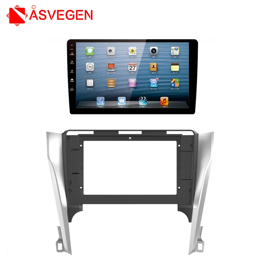 

Asvegen Car Stereo Radio Fascia Panel ABS Plastic Frame Trim kit Car Radio Panel Mounting Frame For 2012 Toyota Camry