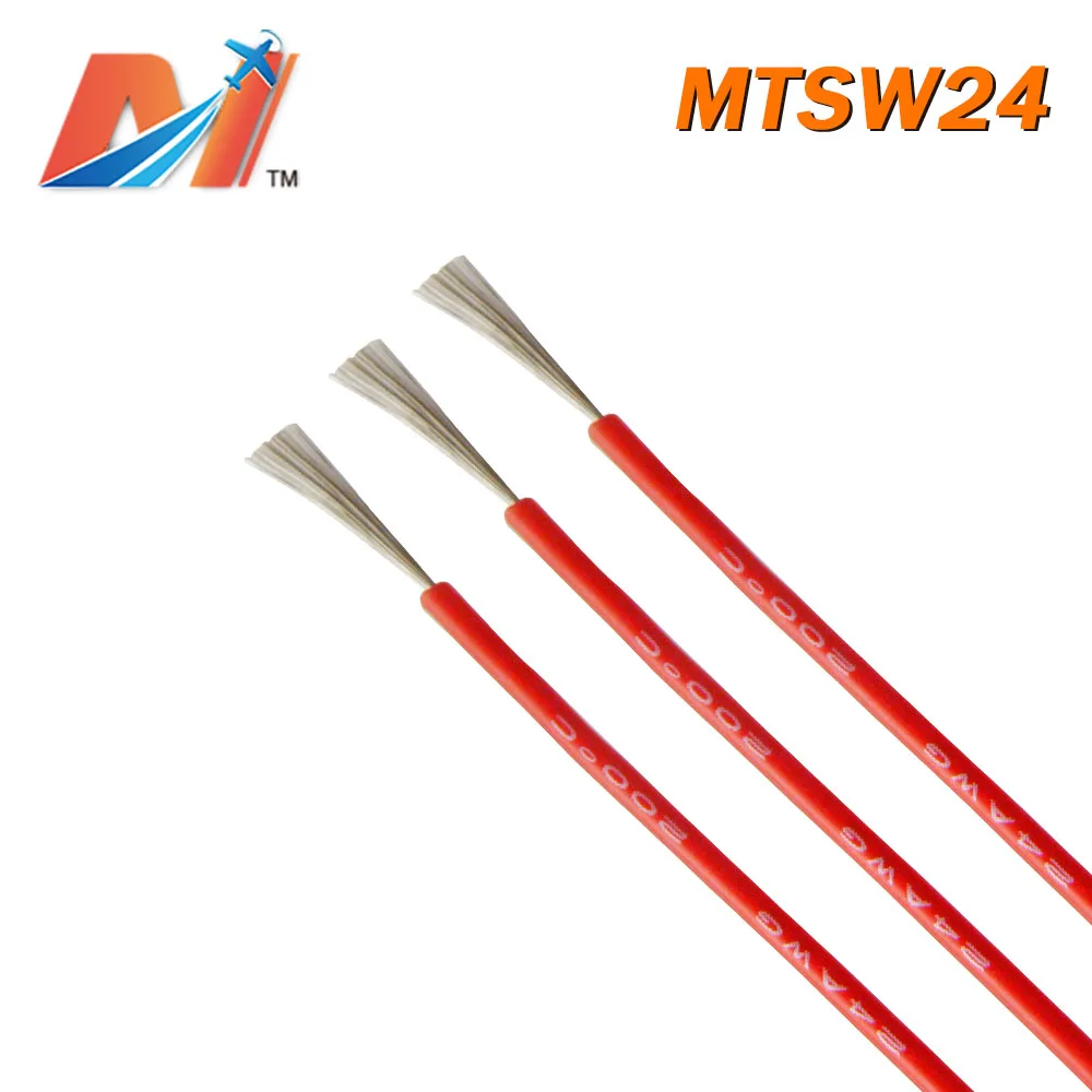 Maytech распродажа кремниевых проводов AWG24 красного цвета (1 метр)|Силовая установка|