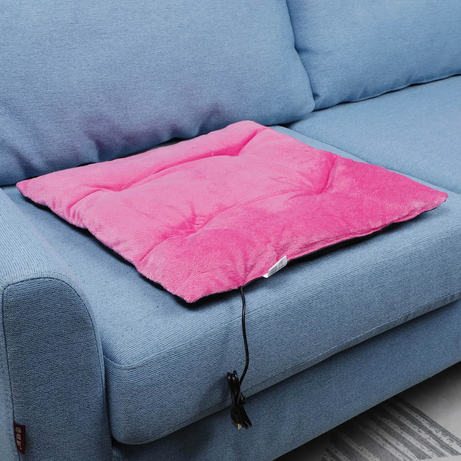 Подушка для автомобильного сиденья с подогревом и USB-портом 42x42 см | Дом сад