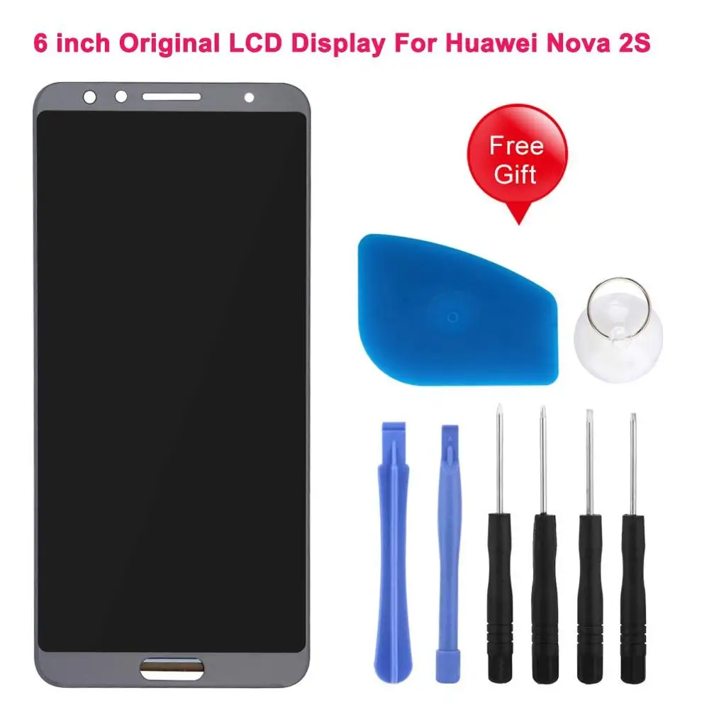 Yeesite 6,0 оригинальный для Huawei Nova 2s HWI-AL00 LCD дисплей + сенсорный экран дигитайзер в сборе Замена с инструментами