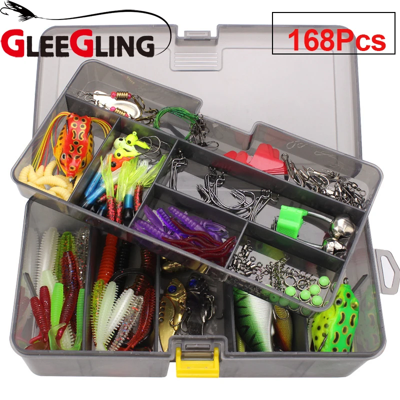 169 штук/кор. новые рыболовные приманки набор смешанный гольян Поппер Пилер крючки