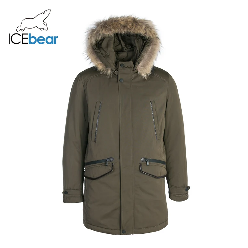 icebear пуховик мужской зимний длинный красивый мужской жакет высокого качества теплая верхняя одежда пальто для мужчин MPN317938