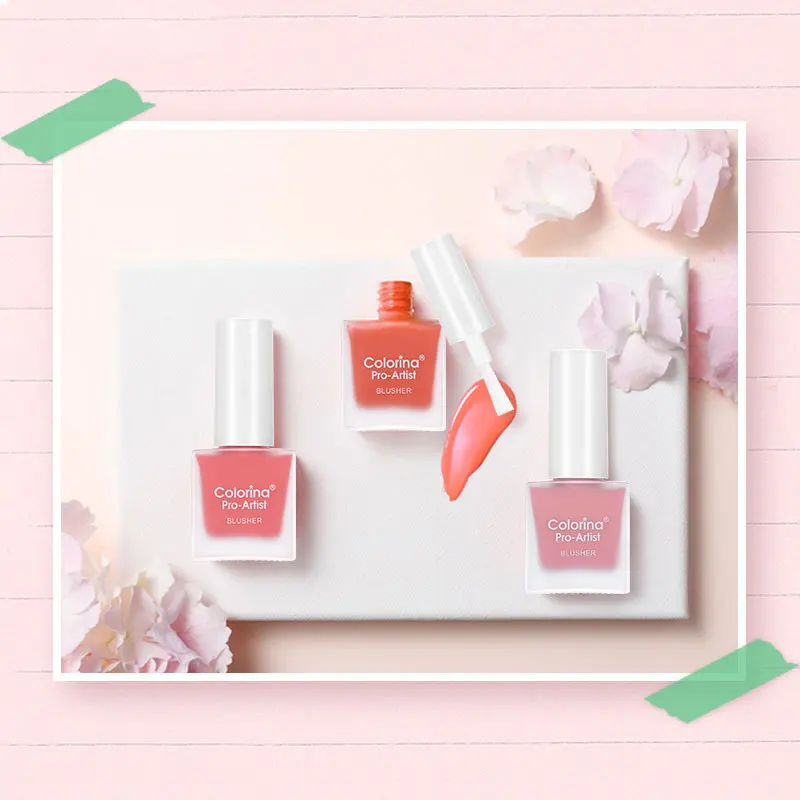 Персиковые жидкие румяна для лица матовые телесные Косметика ремонт Румяна щек