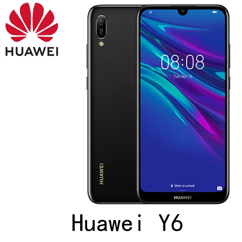 smartphone Huawei y6 2019 3GB RAM 64GB ROM Mediatek MT6761 Helio A22 Mobile Phone Fingerprint Cell phone
