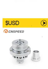 CNSPEED 25 мм два поршня выдувного клапана для Audi A4 S4 Golf Jetta 25 PSI адаптер выдувного сброса BOV YC100365-SL