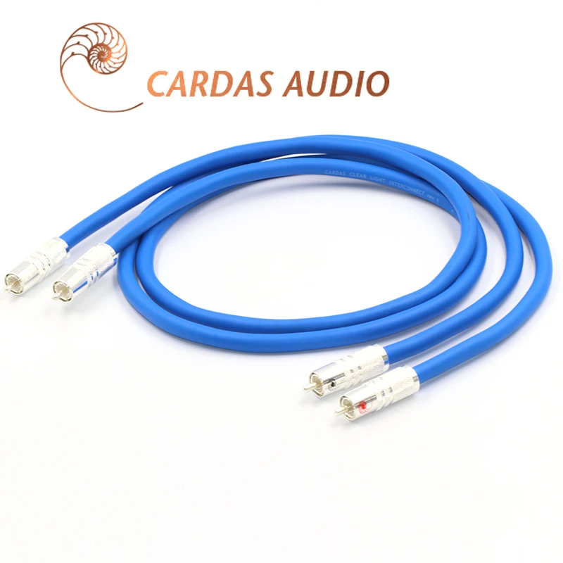 Прозрачный Светлый RCA кабель для соединения с картой посеребренный штекер Hi Fi