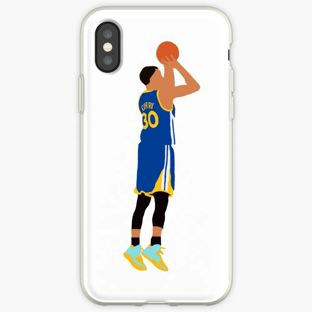 Чехол Stephen Curry JSoft для iPhone 7 8 6 6s Plus 5S 4 силиконовый прозрачный чехол для iPhone X Xs 11 Pro Max XR
