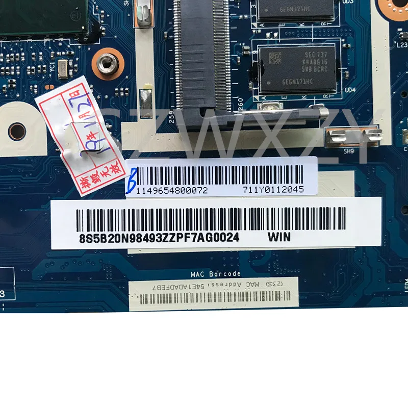 Материнская плата SZWXZY для ноутбука Lenovo 520-15ISK NM-B242 I5-7200U 4G RAM 940M/2G 5b20N98493 | Компьютеры