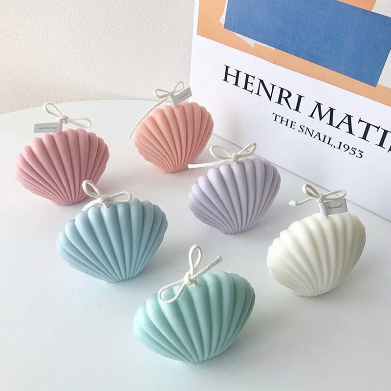 

3D Seashell Candle Mould Candle Making Shell Scallop Soap Mold Handmade Candle Plaster Molds