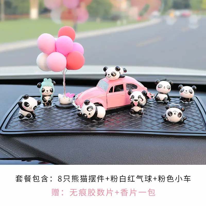 

Creative Cute Panda Car Interior Decorations Internet Celebrity Beautiful Car Decoration Interior Female Personality