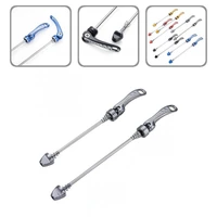 aluminum alloy 2pcs useful front rear bicycle axle wheel hub ultra light bicycle wheel hub skewers anti rust for refit
