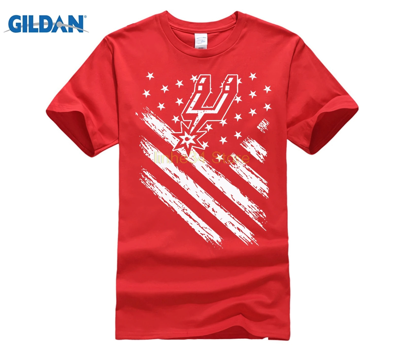 Футболки для мужчин футболка в стиле хип-хоп крутые футболки с флагом Сан-Антонью