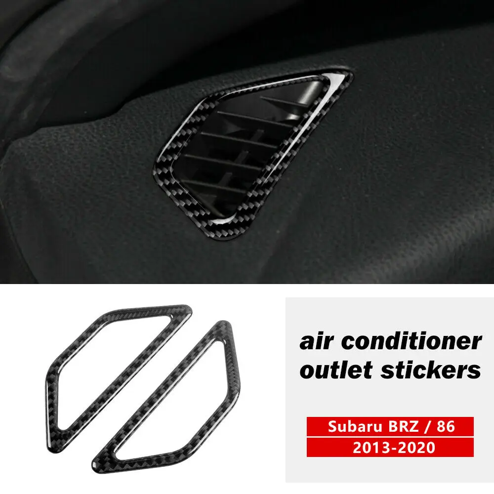 

Carbon Fiber Dashboard Air Vent Outlet Trim For Subaru BRZ Toyota 86 2013-2020