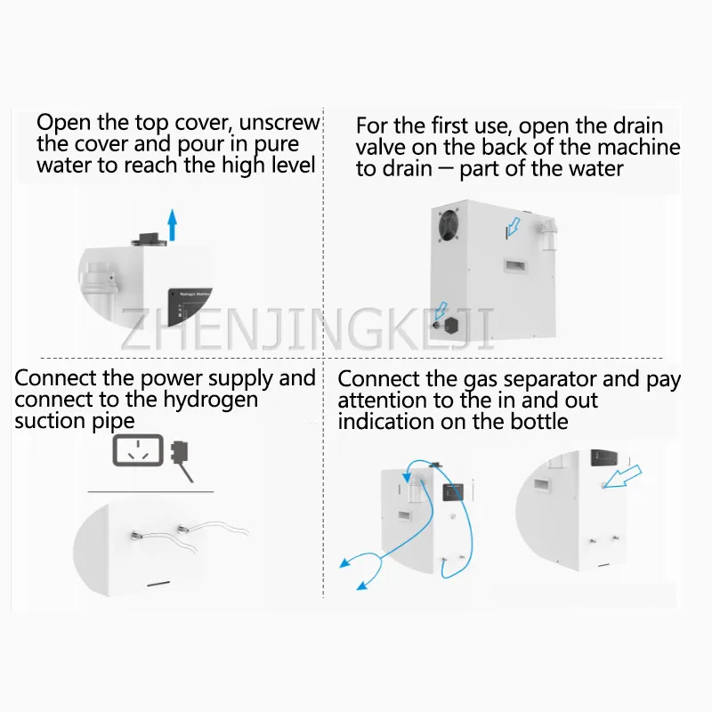 

Multifunctional Hydrogen Enrichment Machine HydrogenHome Electrolytic Membrane Double-sided Platinum Hydrogen Water Machine
