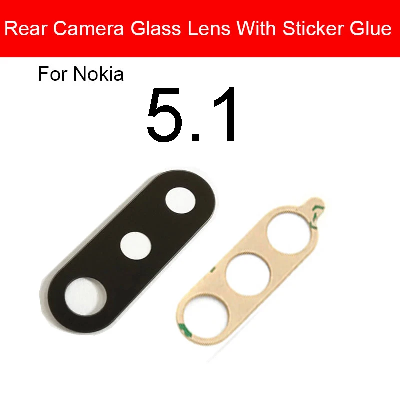 Стеклянный объектив для задней камеры Nokia 7 PLUS TA-1046 TA-1055 TA-1062 + 6 в камере стеклянная