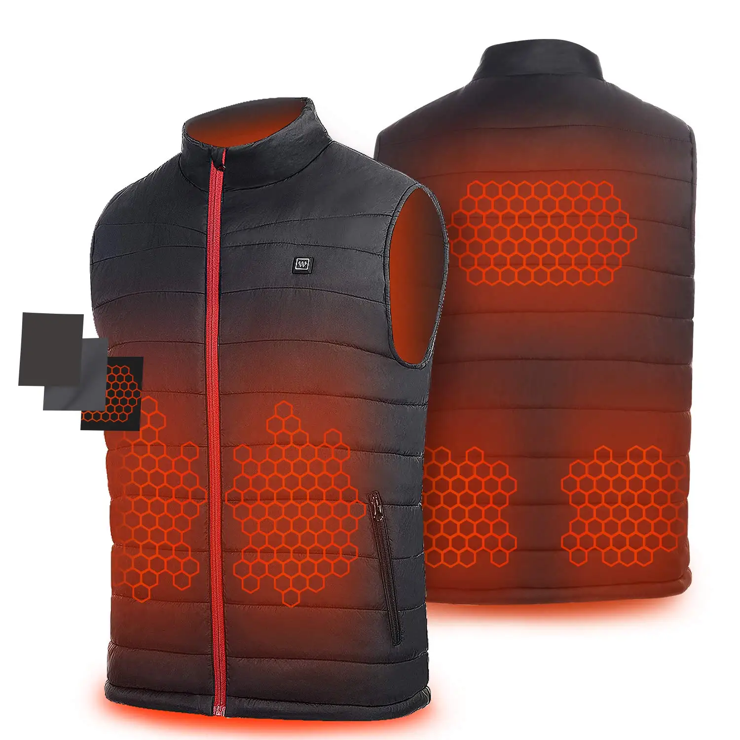 

Unisex Lightweight Heated Vest with 3 Heating Levels for Winter Warming Clothing Jacket Wind Resistant Electric Thermal Vest
