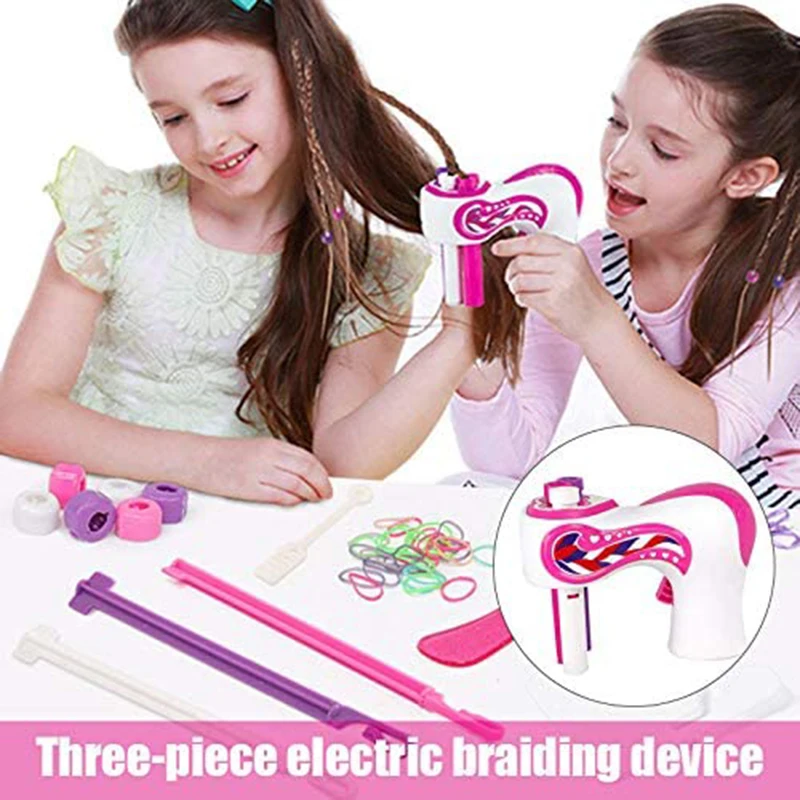 In Stock Electric Automatic DIY Hair Knitting Machine Braid Tools Twist Roll Twisted Xmas Girl Gift | Красота и здоровье