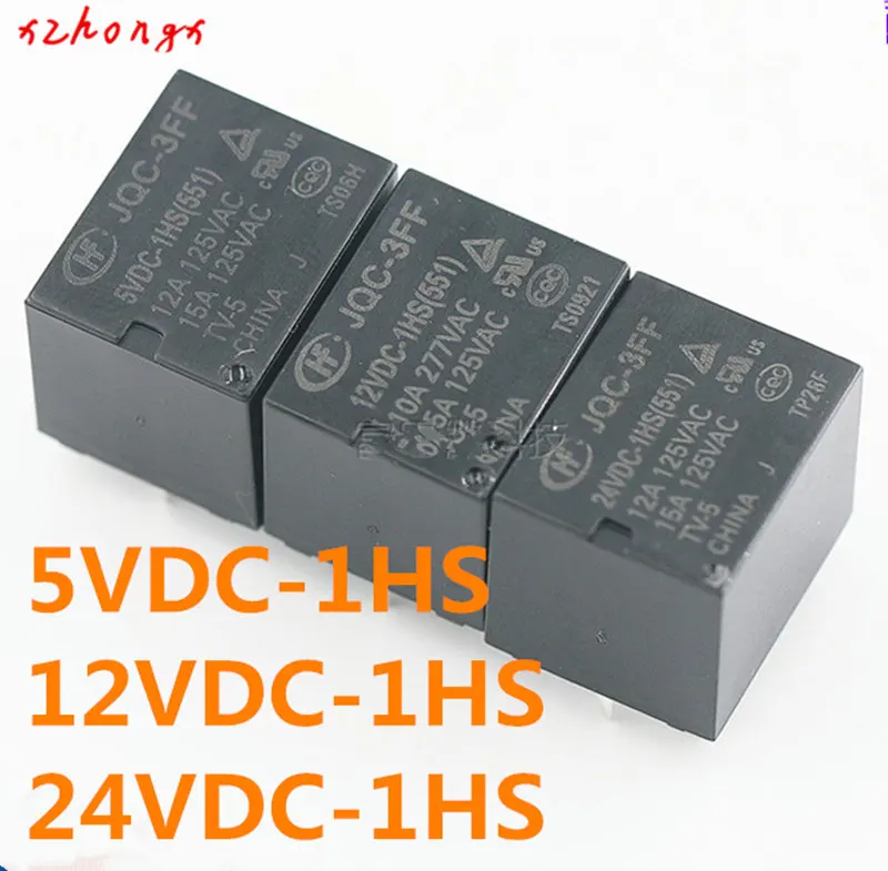 JQC-3FF 12 В dc-1hs 5VDC-1HS 24VDC-1HS(551) T73-1A-12V