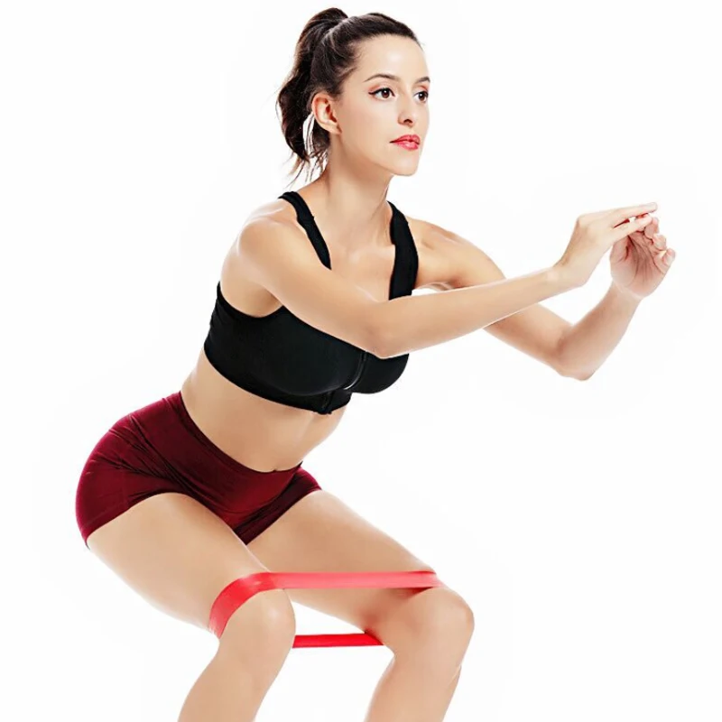 5 видов цветов резиновые резинки для йоги тренировок в помещении фитнеса