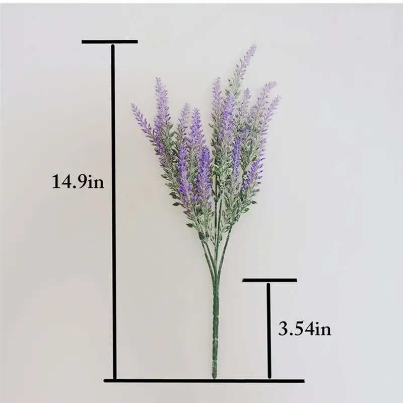 

2pcs Lavender Wedding Decorative Flower Vase for Home Decor Artificial Flowers Grain Christmas Fake Plant