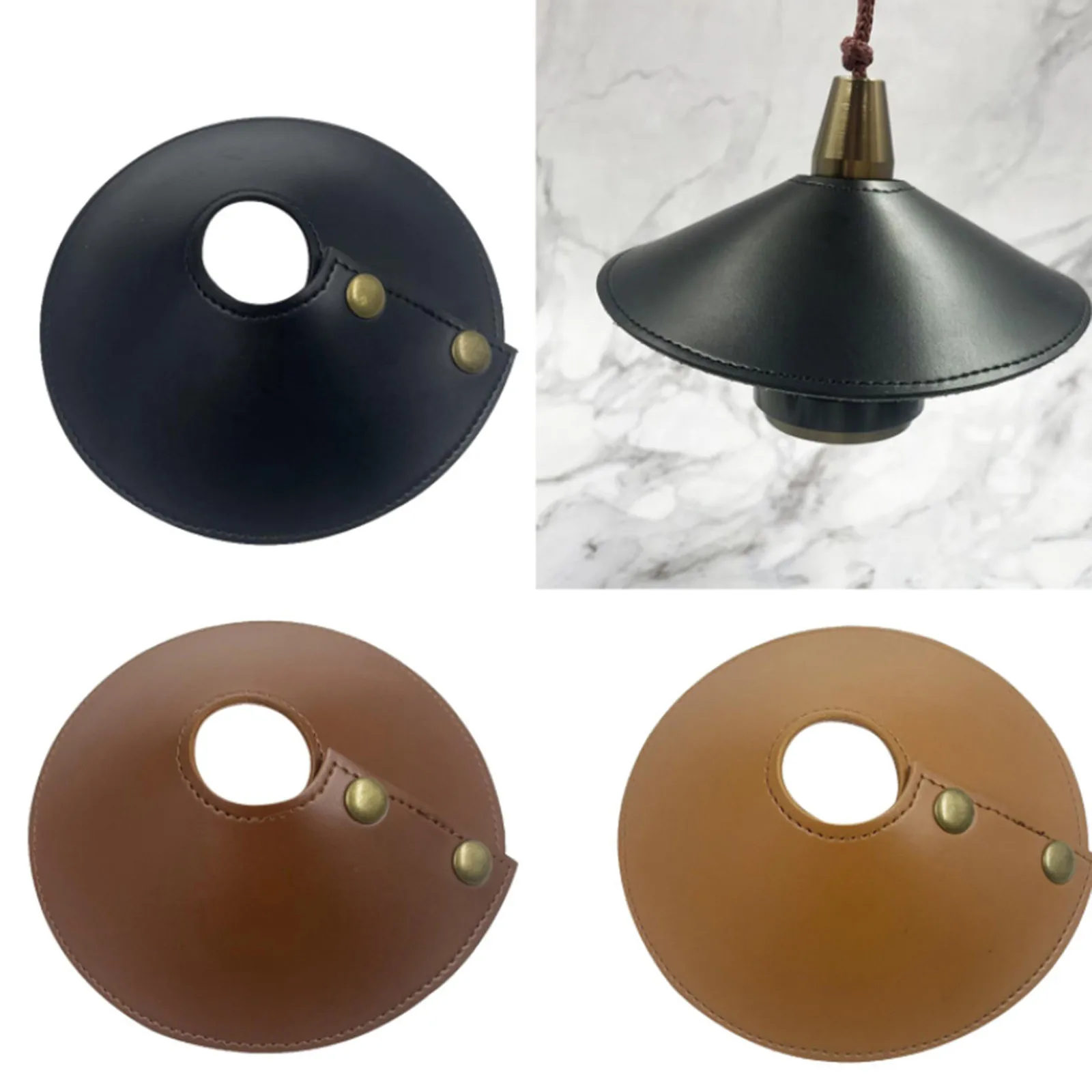 

Light Shade Leather Shade Fan Light Cover Removable Replacement Spotlight Dust-proof Light Shade Light Fixture ProtectiveCase#25