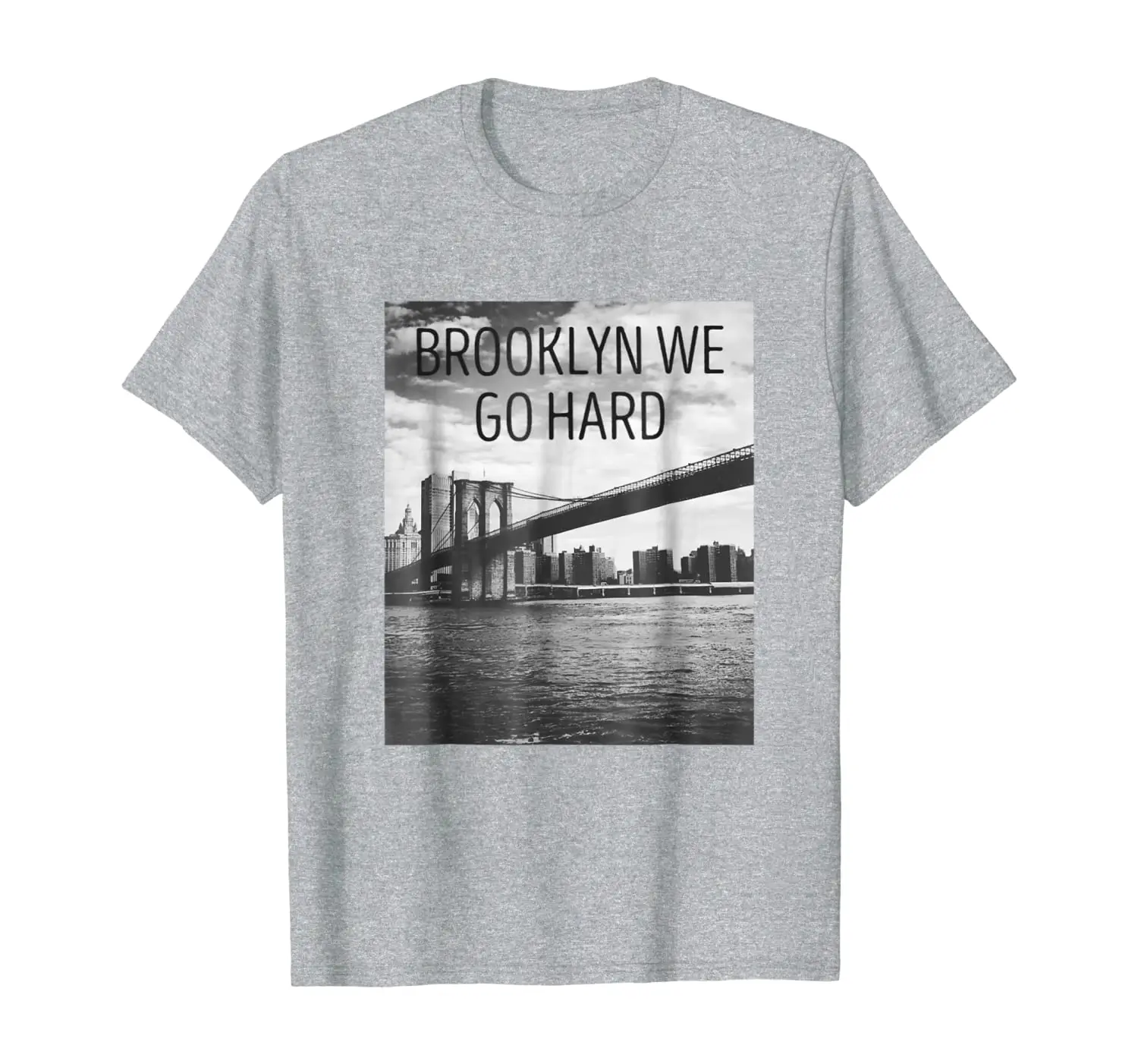 

Hood Map Art: Brooklyn We Go Hard, Brooklyn Bridge, T-Shirt