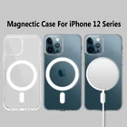 Чехол для IPhone 12 Mini Pro Max, Беспроводная зарядка, ударопрочный Полностью Защищенный чехол для телефона из поликарбоната и ТПУ, роскошный Магнитный чехол