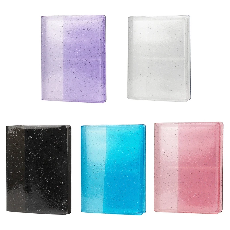 

64 Pockets 3 Inch Quicksand Photo Album Mini Instant Picture Case Storage Organizer for Mini 11/9/8/8+ D7WE