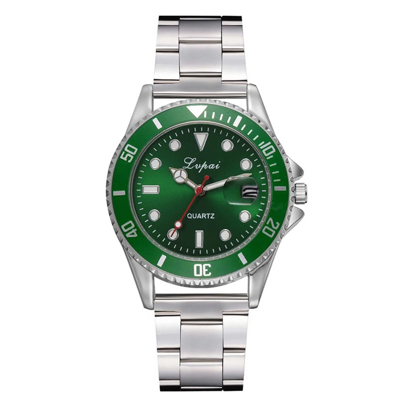 

Mens Fashion Stainless Steel Strap With Simulated Quartz Round Watch Men Watches Luxury Brand Original Quartz Watch Men Relogio